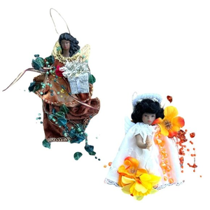 African American Angel Christmas Ornaments - NEW‎ and Handcrafted